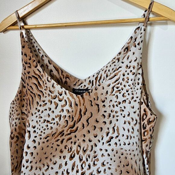 EUC SHINESTAR ANIMAL PRINT DOUBLE V NECK TANK TOP SIZE M - Picture 7 of 12